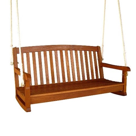 International Caravan Royal Tahiti Curved Back Wood Two Seated Swing TT-SW-006-2